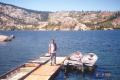 Ricky on the boathouse dock