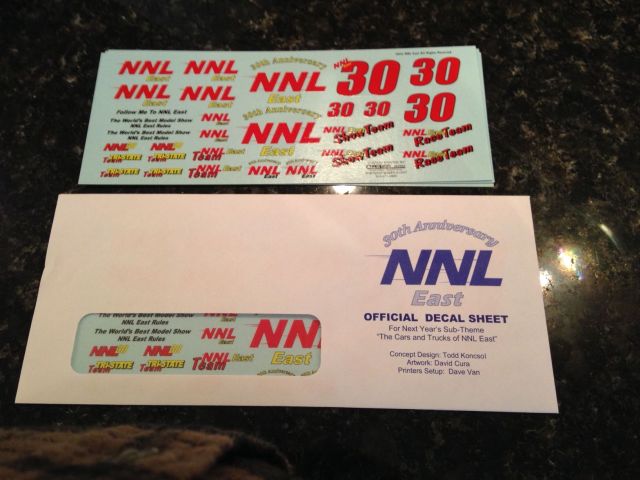NNL East 30 decals