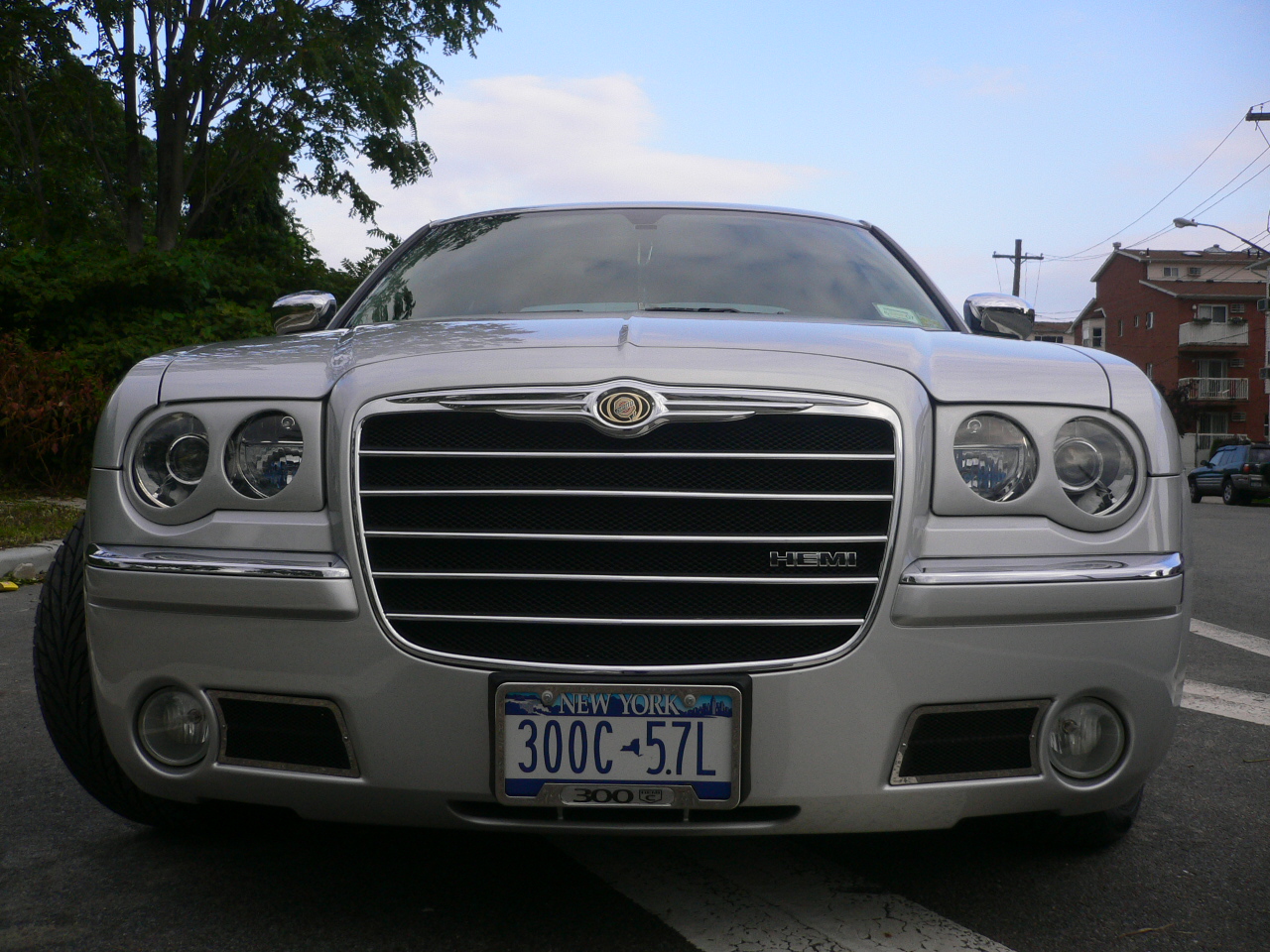 300C Trunk Car Emblem for Chrysler Series 300C 2005-2010 HEMI BADGE Black/White