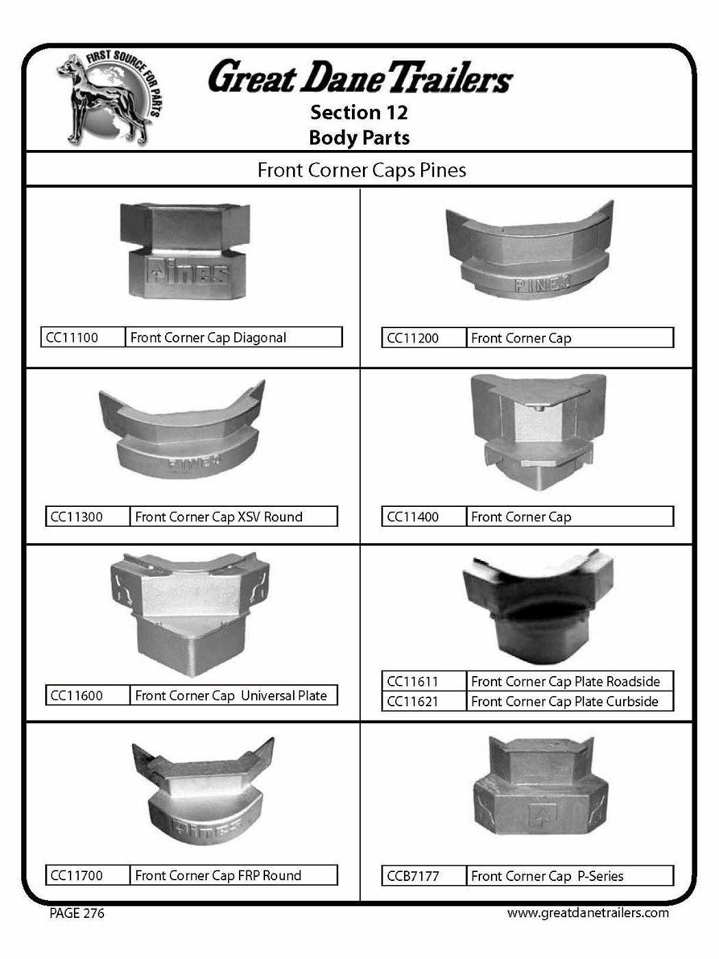 Photo parts catalog Pagina 278 Great Dane parts and accessories