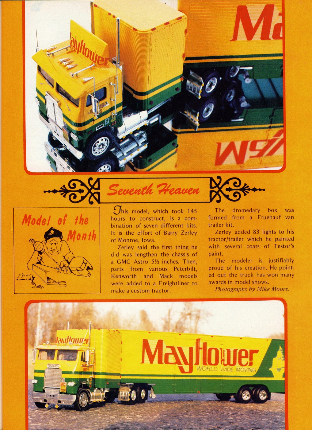 Photo 1982 10 October Model of the Month Overdrive Magazine 1982