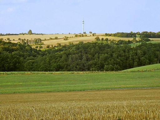 Stoppelfelder vorm Hagener Sendemast