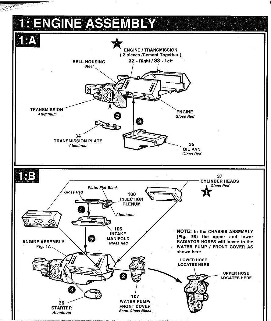 Photo AMT Corvette GS instructions 3 AMT 1996 Corvette Grand Sport