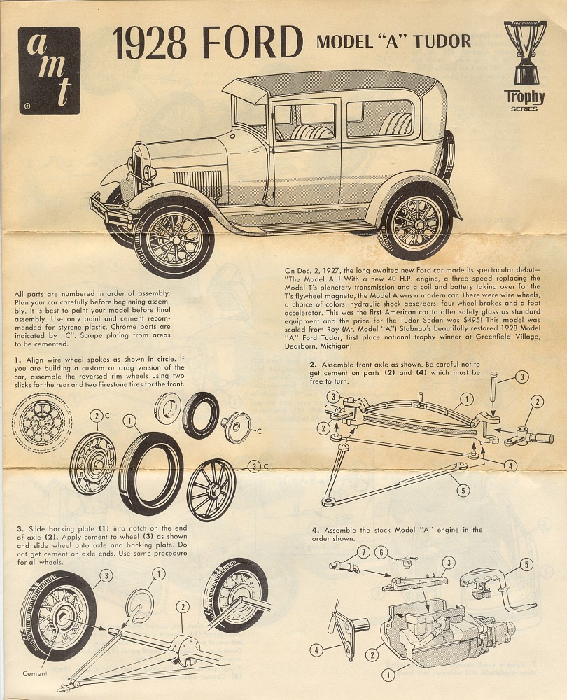 Чертежи ford model a