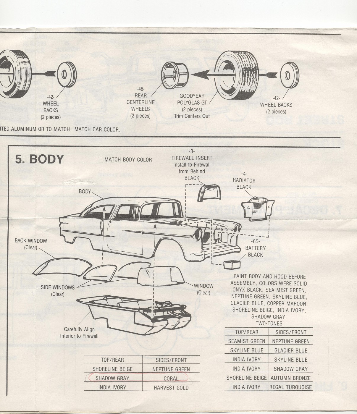 Photo 55 Bel Air Sedan11 AMT 1955 chevy bel air sedan kit no. 6771