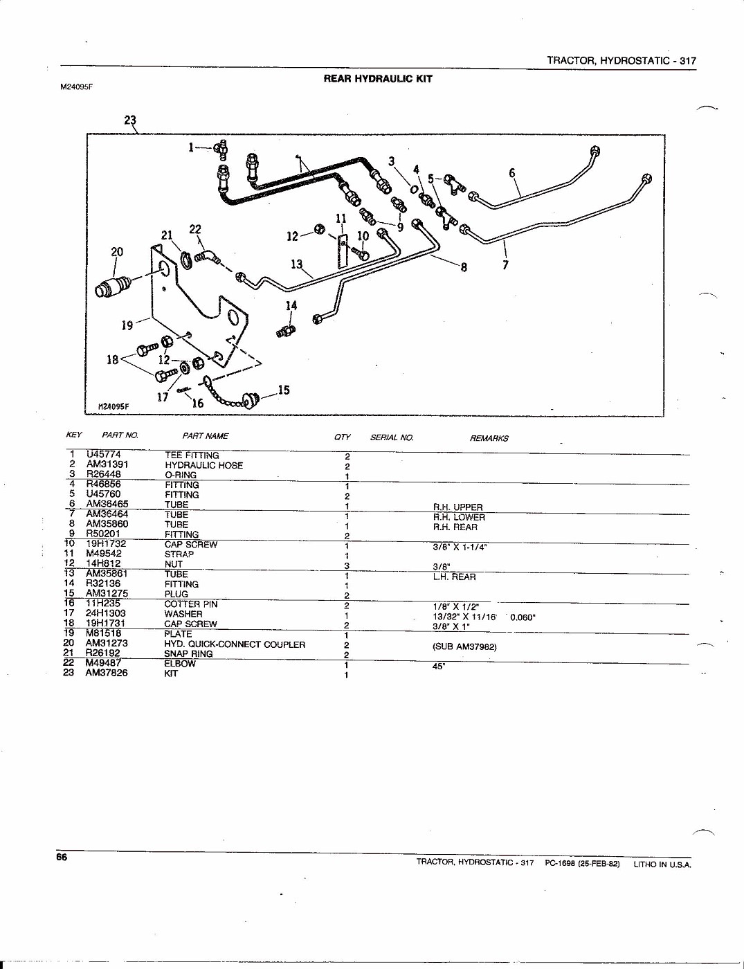 Photo: John Deere 317 Hydrostatic Tractor Parts Catalog 068 | John ...