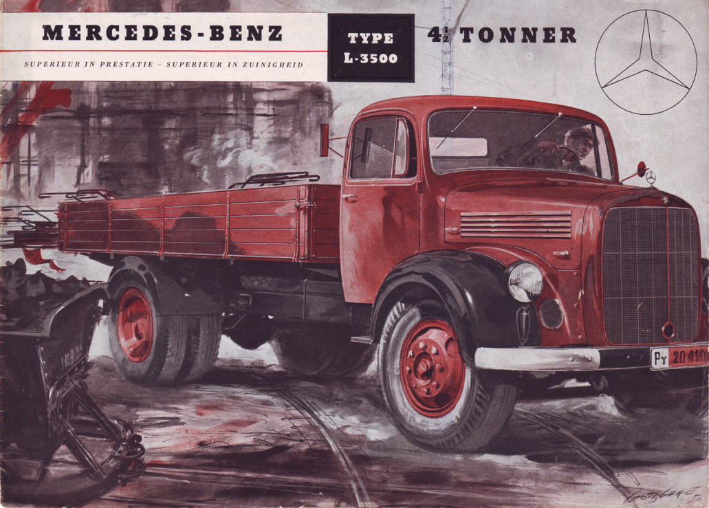 Photo: 001 | MB L 3500 (1951) Album | Dutch Model Truck Club | Fotki ...