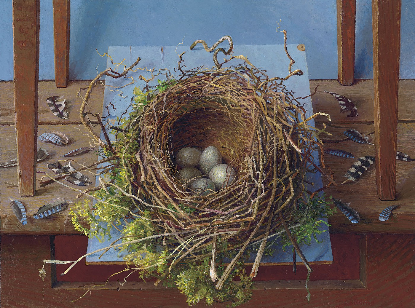Натюрморт с птичьим гнездом