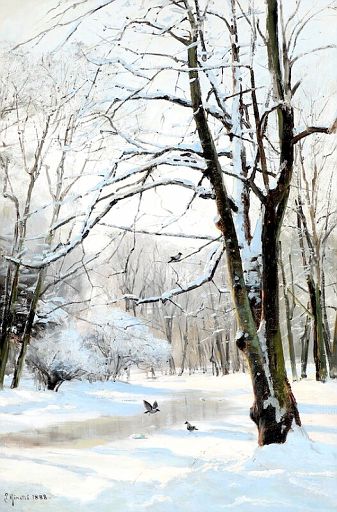 Winter Landscape by a River (1888)