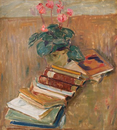 Still Life with Flowers and Books (undated)