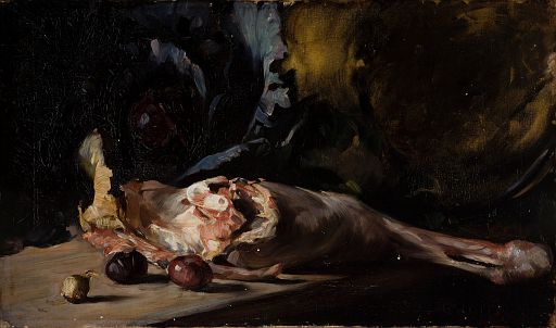 Still Life with a Leg of Lamb and Cabbage (1883)
