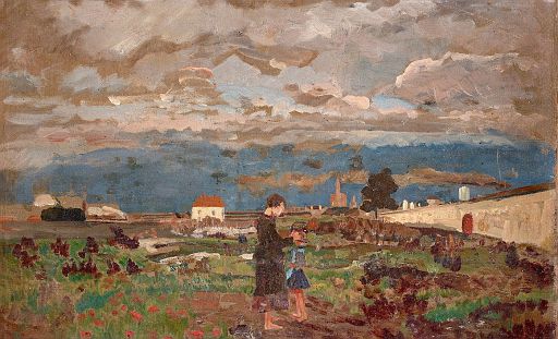 At the Cemetery Wall, Maria Enzersdorf (undated)