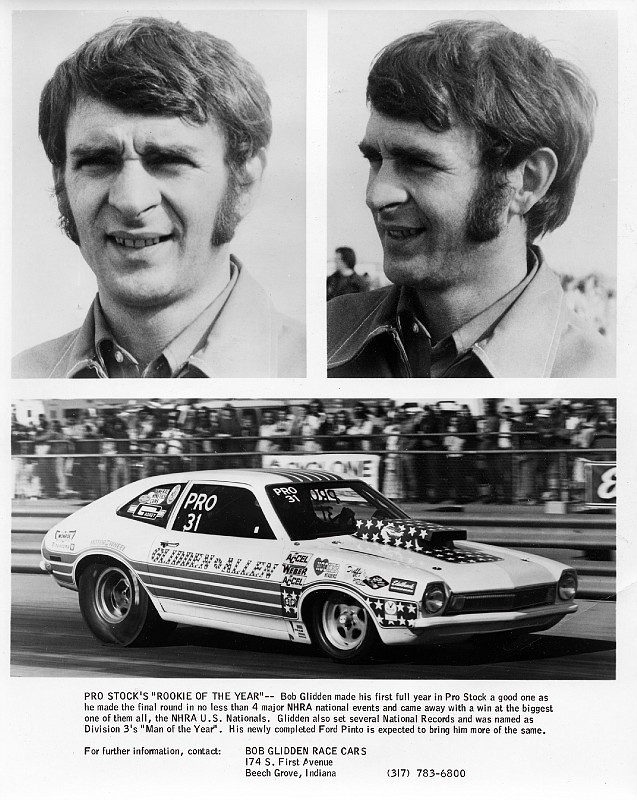 Photo BOB GLIDDEN 1974PRESS KIT (2) BOB GLIDDEN'S RACE CARS album