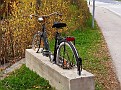 Safe bicycle stand