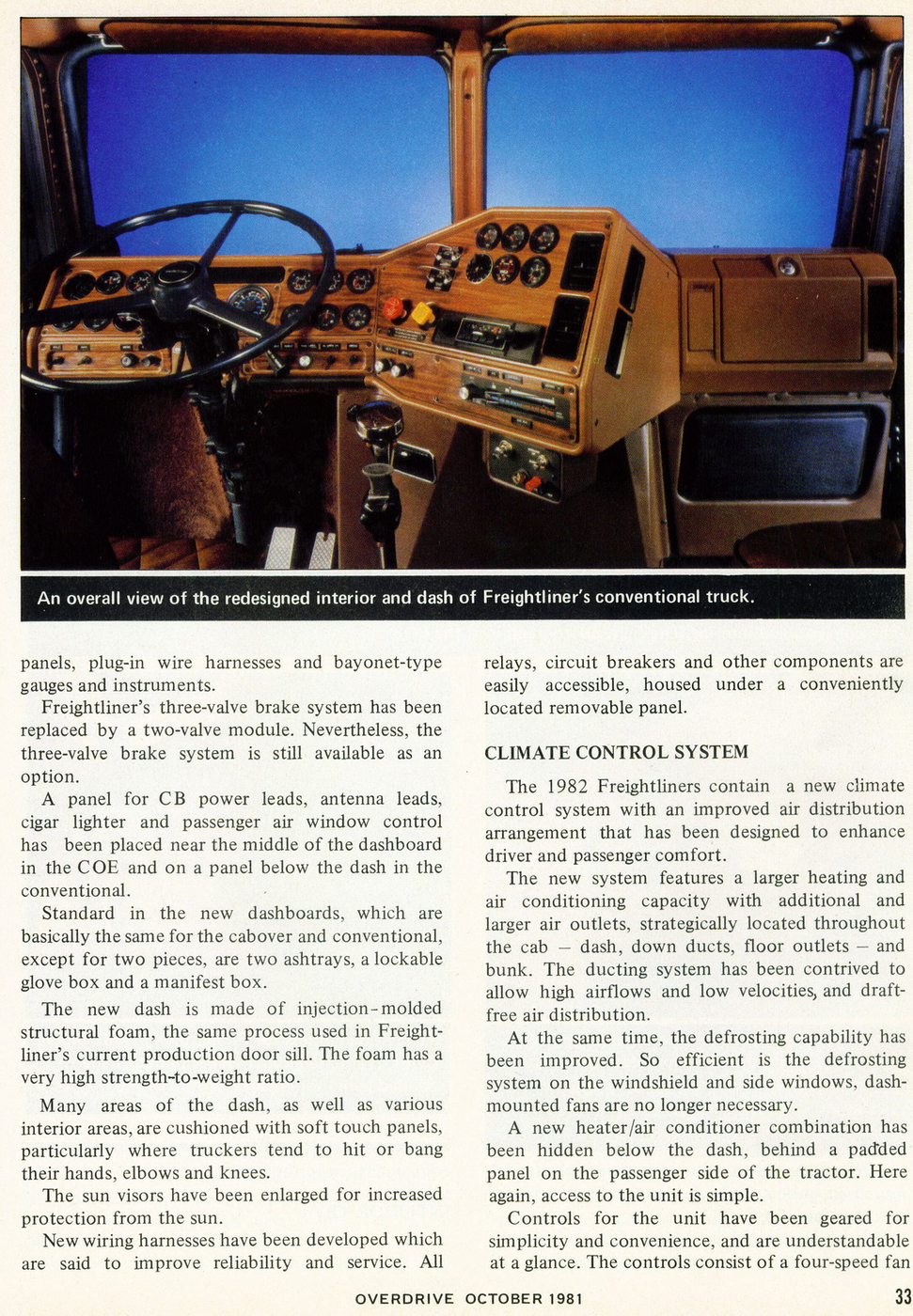 Photo: October 1981 Freightliner's 1982 Models 3 | 10 Overdrive ...