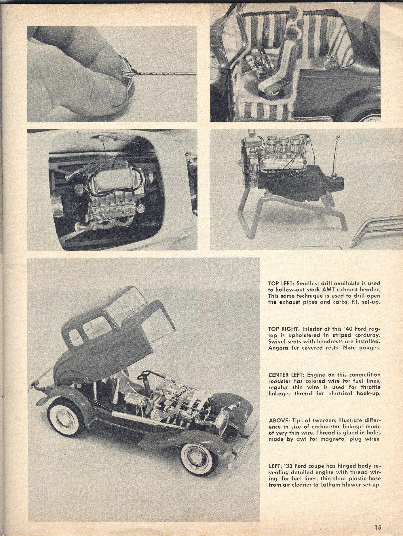 Photo AMT Model Car Handbook pg 15 AMT Model Car Handbook 1962