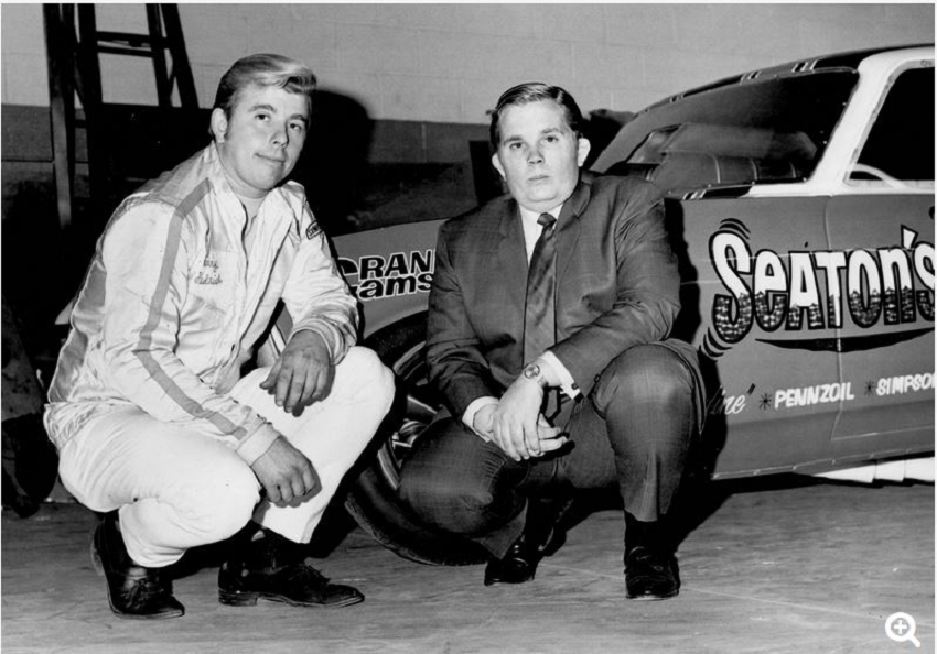 Photo Hedrick with Pete Seaton 3 RACE CAR OWNERS,DRIVERS & CREW III