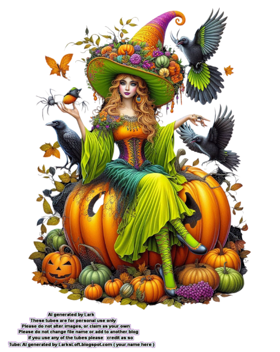 witch and pumpkins2