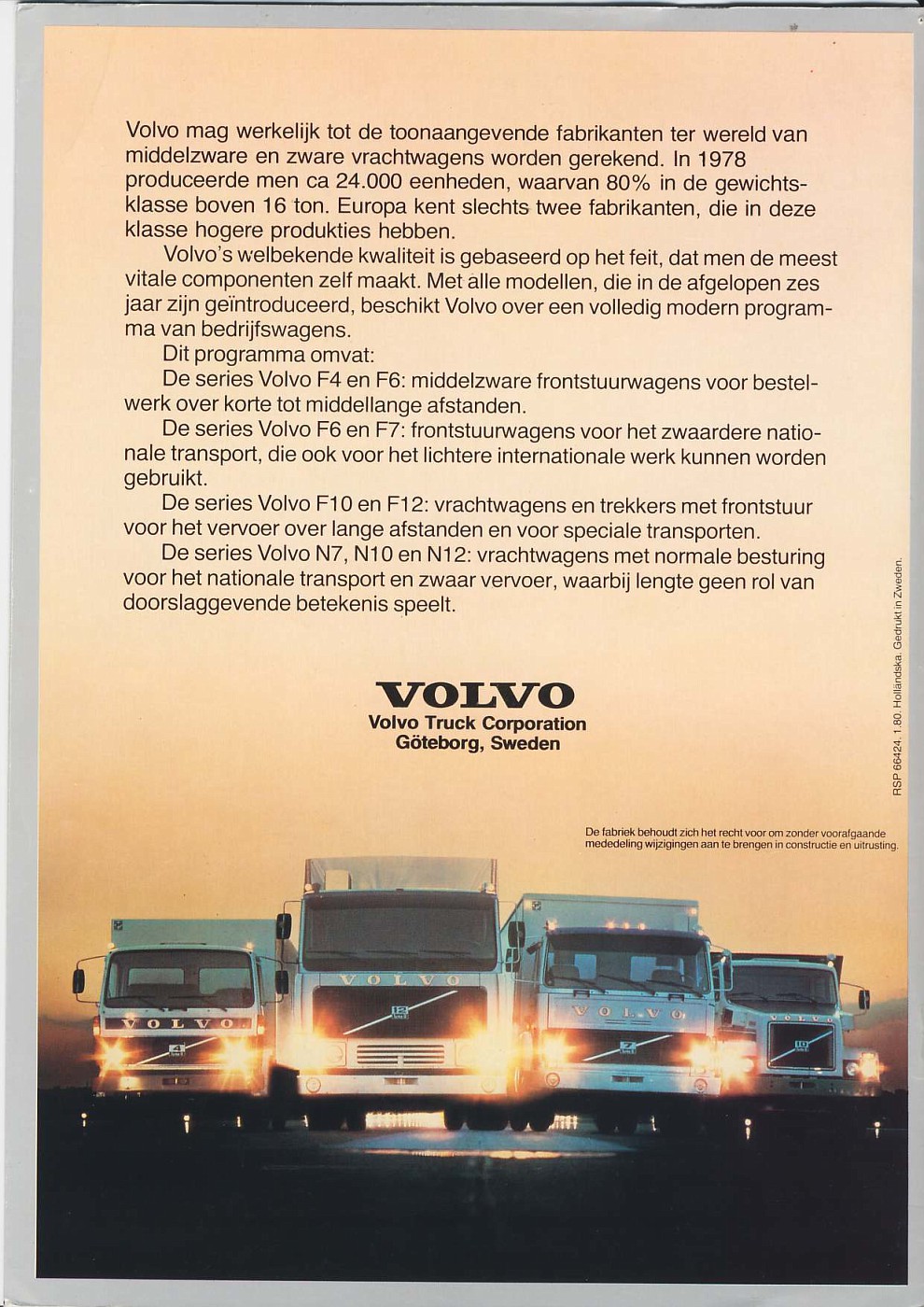 Volvo F12 1980 Globetrotter Album 