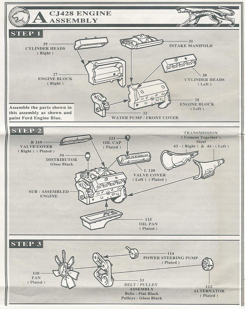 AMT 1969 Cougar CJ428 6529 album DRASTIC PLASTICS MODEL CAR CLUB