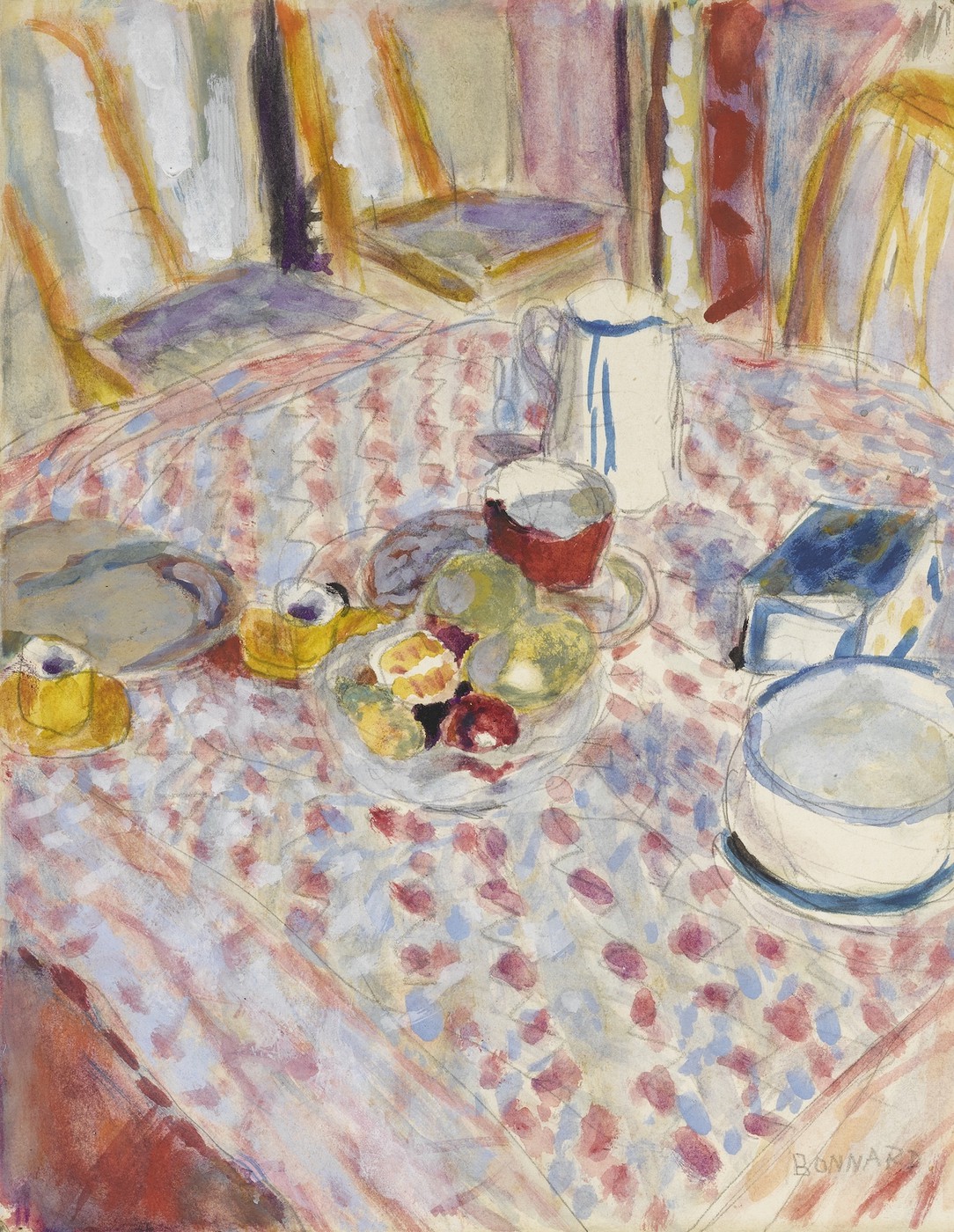 Photo: Still LIfe on a Red Checkered Tablecloth (c.1930-35) | Pierre ...