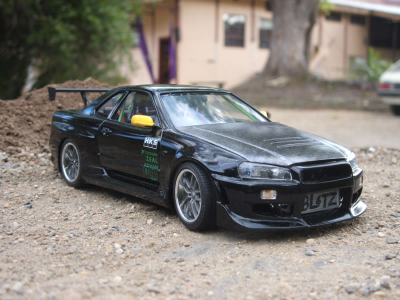 Aoshima 1/24 scale S package Ver.R series No. 85 C-WEST R34 GT-R non