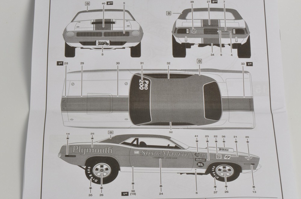 Photo: DSC 0665 | NEW Revell '70 Sox and Martin 'cuda Pro Stock