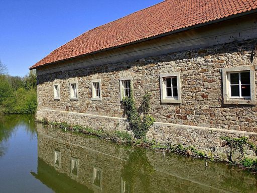 Wassergraben um das Rittergut