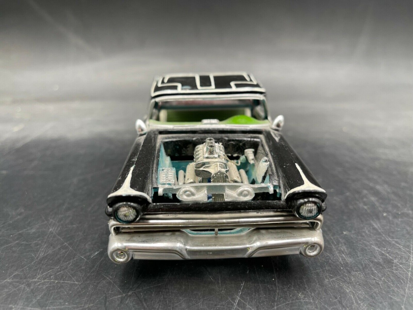 B5 Revell 1957 Ford Ranchero Pickup truck black BUILT MODEL Car 125 McM ...