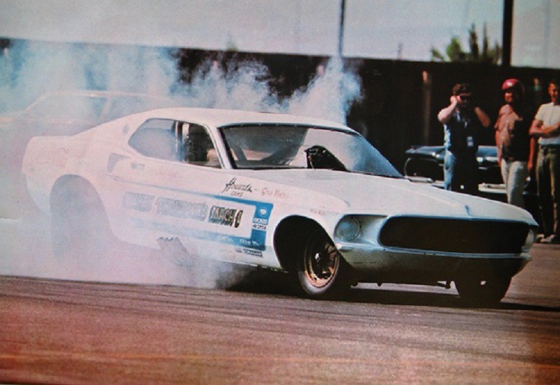 Photo: The white Mickey Thompson Mustang, driven in 1970 by Johnny ...