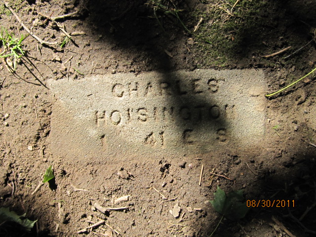 Photo Charles William Hoisington Grave Forest Cemetery Coeur Dalene Kootenai County Idaho 6985