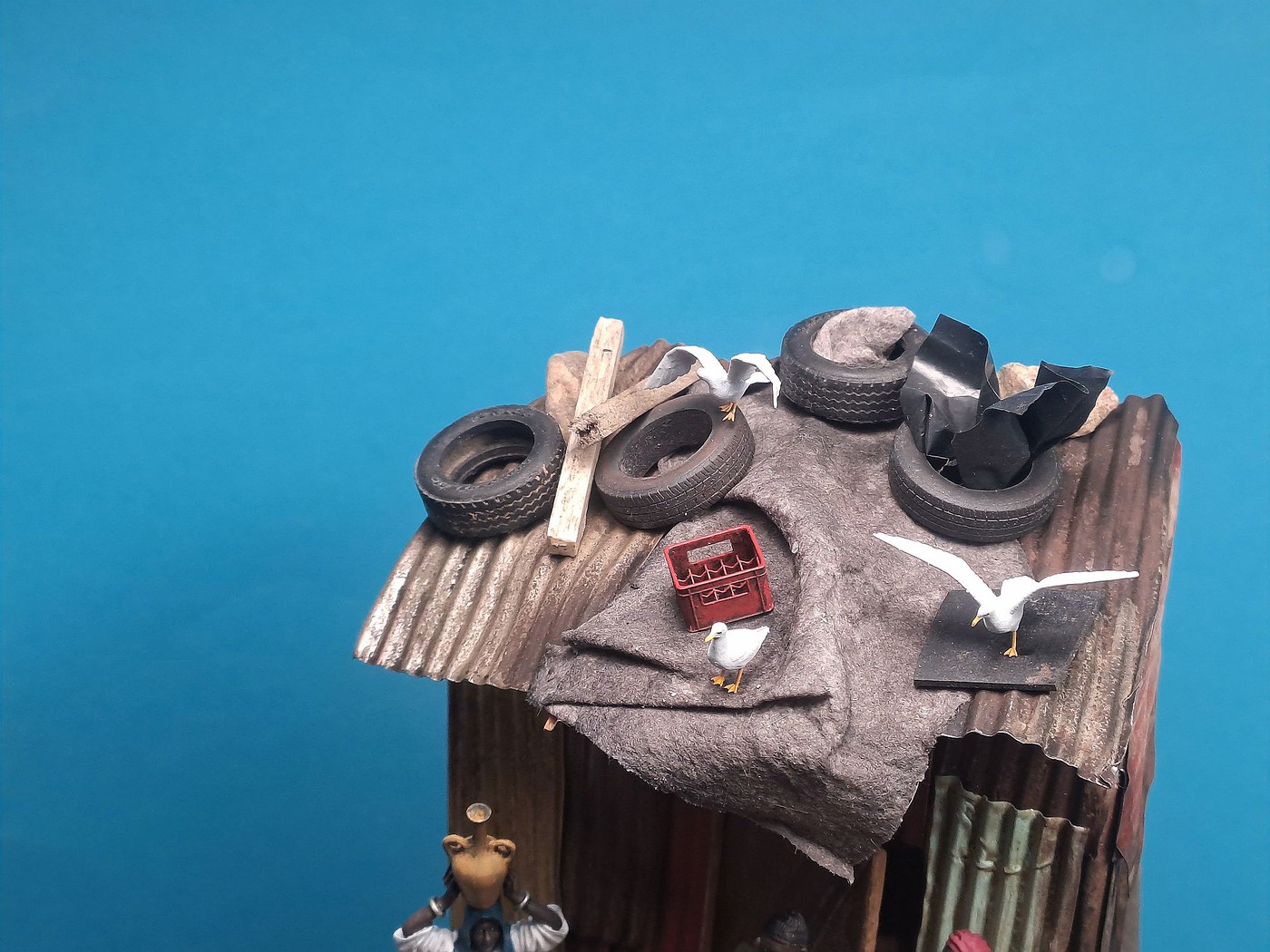 catch of the day with seagulls 1