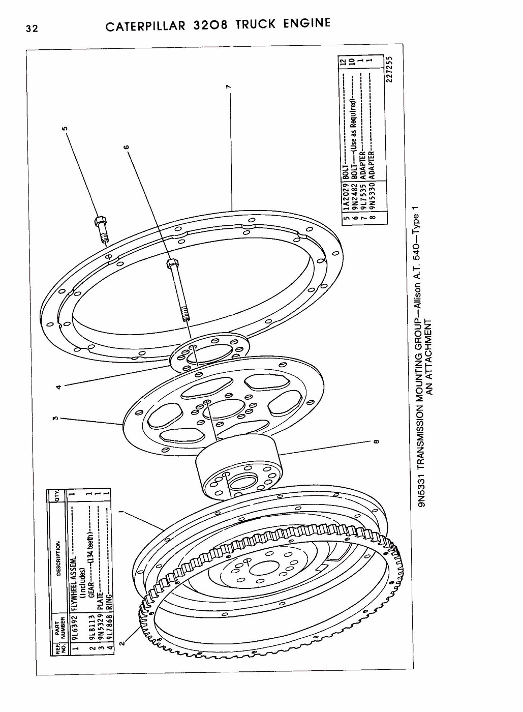 Photo: 3208 Parts Manual Pagina 072 | CAT 3208 dieselengine parts ...