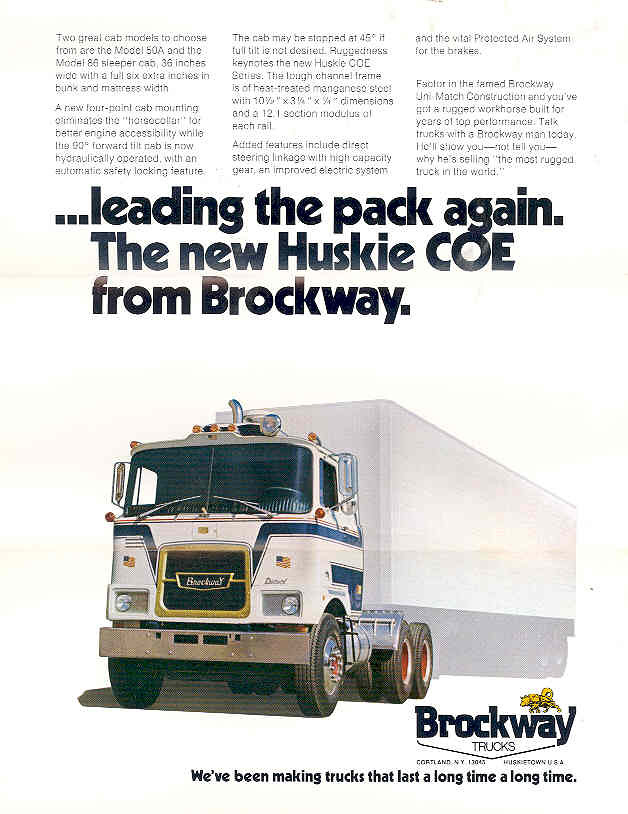 Brockway Huskie Cabover album Dutch Model Truck Club