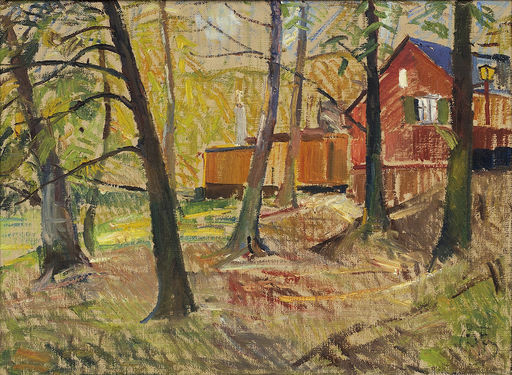 Red House in the Forest (undated)
