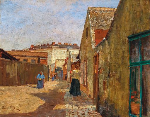 A Dead-End Street in Vienna-Erdberg (1910)