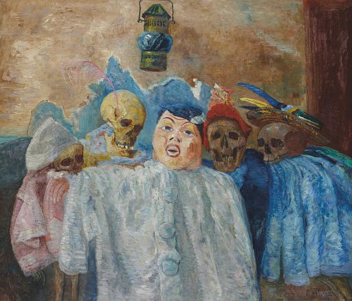 Pierrot and Skeletons (1907)