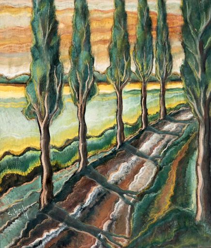 Row of Poplar along the Road (c.1930-39)