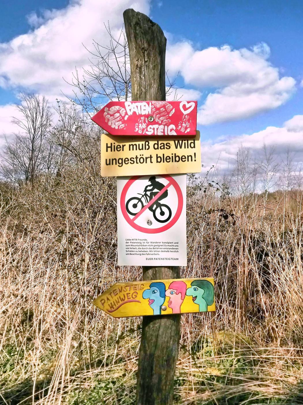 Durchfahrtverbot für Mountainbiker