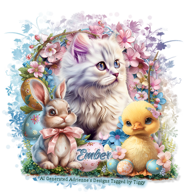 Tiggy ~ Egg Hunt Cat PUz EasterCutiesCatEmber-vi