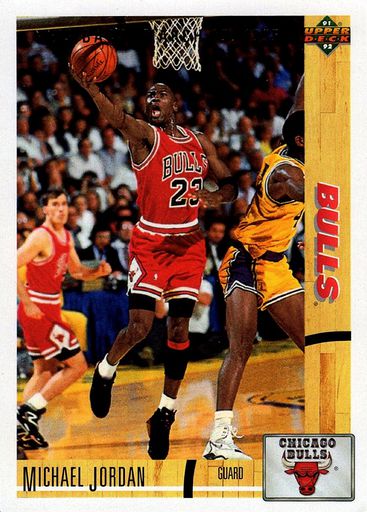  1991-92 Upper Deck #34 Magic Johnson/Michael Jordan CC NM-MT  Los Angeles Lakers/Chicago Bulls Basketball : Collectibles & Fine Art
