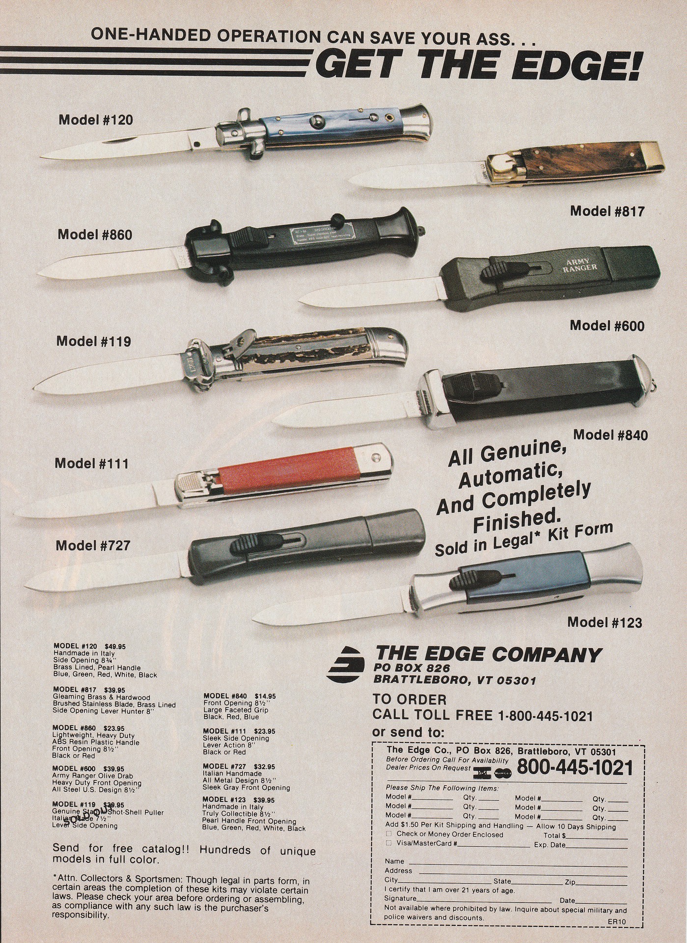 Photo EDGECOad Edge Company Knives & Catalogs album switch67