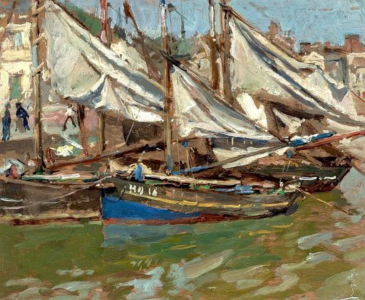 Drying Canvasses Honfleur (1929)