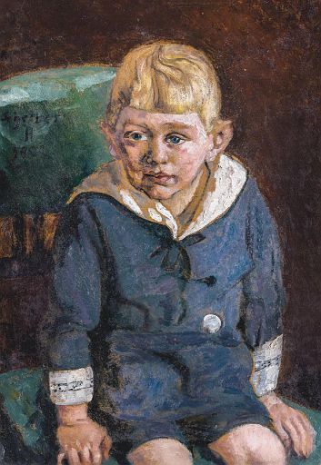 Little Blond Boy Celebrating (1922)