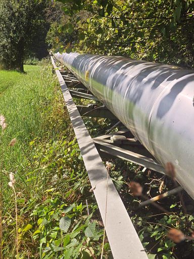 Moorschlamm-Pipeline zum Staatsbad Meinberg