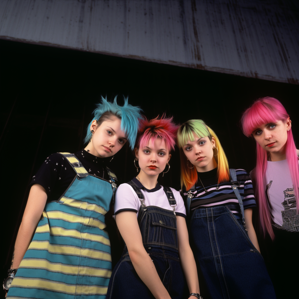 Photo: SprunksMU a 90s punk rock all girl band where each of the four ...