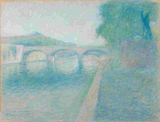The Pont de l'Archevêché in Paris (c.1928)